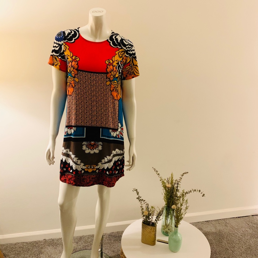 Express Mini Multicolor Shift Dress